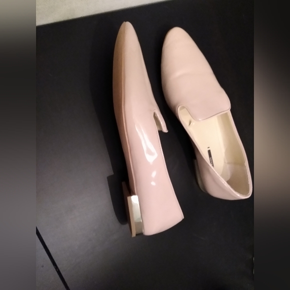 Zara Patent Almond Smoking Loafer size 10 (41) - Picture 4 of 4